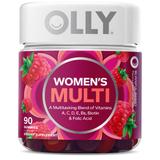 OLLY The Perfect Women's Multi - with Folic Acid, Biotin, and Vitamins A, C, D, E, Bs - 90 Gummies | 45 Servings | Flavor: Blissful Berry