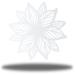 Riverside Designs LLC Flower Mandala Steel Wall Décor Metal in White | 30 H x 30 W x 0.0125 D in | Wayfair FMD0004-9wht30