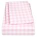 Sweet Home Collection Gingham Microfiber Sheet Set Polyester in Pink | Twin | Wayfair KIDS-PKGHM-TWIN