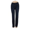 Express Jeans Jeans - High Rise Skinny Leg Denim: Blue Bottoms - Women's Size 00 - Dark Wash