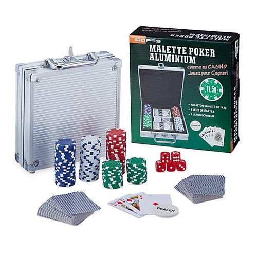 Pokerkoffer mit 100 Chips