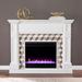 Darvingmore Color Changing Fireplace w/ Marble Surround - Southern Enterprises FC1105059