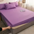 Bonenjoy-Drap de lit violet ajusté ajusté taille Queen 135x180 sans taie 1 pièce 200