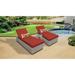 Florence Chaise Set 2 Outdoor Furniture w/ Side Table