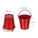 4pcs 3" Metal Plant Pot Bucket with Handle, Flower Planter Container