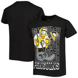 Youth Black Pittsburgh Penguins Disney Donald Duck Three-Peat T-Shirt