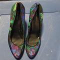 Nine West Shoes | High Heels | Color: Green/Purple | Size: 11