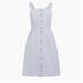 J. Crew Dresses | J Crew Front Button Blue And White Seersucker Dress 12 | Color: Blue/White | Size: 12