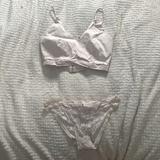 Victoria's Secret Intimates & Sleepwear | Charlotte Russe Md Victoria Secret Light Pink Lace Panties | Color: Cream/Pink | Size: L