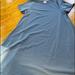 Lularoe Dresses | Lularoe Carly Dress. Gray & Light Blue. No Pocket. Hi-Low Hemline. Medium. | Color: Blue/Gray | Size: M