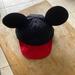 Disney Accessories | Disney Parks Mickey Mouse Red Unisex Disney Hat For Toddler | Color: Black/Red | Size: Osbb