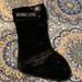 Victoria's Secret Holiday | Bnwt Victoria’s Secret Christmas Stocking-Velvety With Bling! | Color: Black/Silver | Size: Os