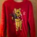 Disney Tops | Disney Winnie The Pooh Christmas Sweatshirt Size Xs | Color: Red | Size: Xs