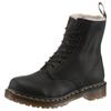 Schnürboots DR. MARTENS "1460 Serena", Damen, Gr. 39, schwarz, Leder, unifarben, klassisch, Schuhe, Chunky Boots, Plateau Schuh, Boots mit Warmfutterausstattung