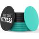 Iron Core Fitness Sliding Discs for Exercise Multi Pack Exercise Sliders. HIIT Workout Equipment (Aqua & Black)