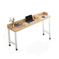 YAHAO Overbed Table with Wheels,Over Bed Table Computer Laptop Table,Mobile Computer Laptop Desk Overbed Table for Studying Working Dinning,140cm