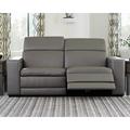 Signature Design by Ashley Texline 2-Piece Power Reclining Sectional Faux in Gray | 42.63 H x 82 W x 42.5 D in | Wayfair U59603S6