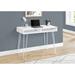 Corrigan Studio® Computer Desk, Home Office, Laptop, Left, Right Set-up, Storage Drawers, 40"L, Work, Metal Wood/Metal in White | Wayfair