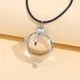 W. T.C.H. Collier coeur de kandrager Cosplay boule de verre en cristal pendentif bijoux accessoires