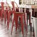 All-Weather Commercial Bar Stool with Removable Back & Poly Resin Seat