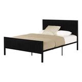South Shore Hype Queen Bed Set Navy Blue Upholstered/Polyester in Black | 42.5 H x 63 W x 83.5 D in | Wayfair 14675