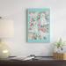 East Urban Home Golden Doodle Floral Collage Graphic Art on Wrapped Canvas Metal in Blue/Green | 60 H x 40 W in | Wayfair