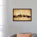 East Urban Home Foxed (Retro) Skyline Series: Boston, Massachusetts, USA Graphic Art on Wrapped Canvas, Cotton in Brown | 18 H x 26 W in | Wayfair