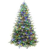 The Holiday Aisle® 7' 5' H Slender Cashmere Christmas Tree in Green | 5.9 W x 21 D in | Wayfair 35913FFC5F0E4856BD40E6C8E5B39553