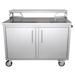 Casa Nico 42" Stainless Steel (Grade 304) Freestanding Bar Cabinet w/ Locking Casters & Adjustable Shelf in Gray | 43 H x 42 W x 30 D in | Wayfair