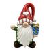 The Holiday Aisle® Christmas Garden Gnome Holding Gift w/ Red Heart Hat "The Goodfellows" | 11.22 H x 8.86 W x 7.9 D in | Wayfair