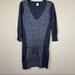 J. Crew Dresses | J. Crew V Neck Sweater Drop Waist Dress Wool Alpaca Blend Xs | Color: Gray | Size: Xs