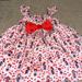Disney Matching Sets | Minnie Mouse Dress Baby Disney | Color: Pink/Red | Size: 12-18mb