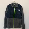 The North Face Jackets & Coats | North Face Boys Extra-Large Please And Nylon Zip Up Jacket | Color: Blue/Gray/Green | Size: Xlb