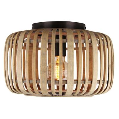 BRILLIANT Deckenleuchte "Woodrow", braun (hellbraun), Ø 32cm H: 22cm, Lampen, Bambus - Nature Style - dimmbar - Ø 32cm - E27 Fassung Image