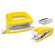 Leitz 55612016 Mini Stapler and Hole Punch Set, Staple or Punch Up to 10 Sheets, Includes P2 NÂ°10 Staples, WOW Range, Yellow