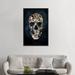 Wrought Studio™ Vintage Skull by Ali Gulec Graphic Art on Wrapped Canvas, Cotton in Black/Brown/Green | 60" H x 40" W x 1.5" D | Wayfair