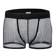 Boxer transparent amissié pour homme sous-vêtement sexy en maille