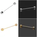 Pince à cravate pour hommes 2 pièces classique col Barbell épingle à cravate chemises