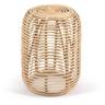 Kave Home - Tavolino rotondo Kohana in rattan con finitura naturale ø 45 cm