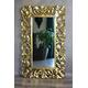 Wandspiegel Spiegel Barock Rokoko massiv Holzrahmen gold antik 100cm x 70cm