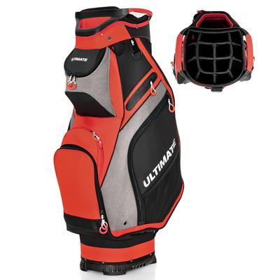 10.5'' Golf Stand Bag w/14 Way Dividers Rain Hood 7 Zippered Pockets - See Details