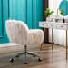 Faux fur home office chair