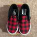 Vans Shoes | Brand New Buffalo Mix Slip On Vans | Color: Black/Blue/Green/Red | Size: 9.0c