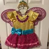 Disney Costumes | Disney Fancy Nancy Costume Girls Size (9/10) (But Runs Smaller) | Color: Pink/Yellow | Size: (9/10) (Runs Smaller)