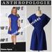 Anthropologie Dresses | Anthropologie Lil Blue Button Duo Dress 6 | Color: Blue | Size: 6
