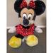 Disney Toys | Disney World Minnie Mouse Plush Red Polka Dot Bow And Dress | Color: Black/Red | Size: 1 Size