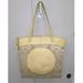 Coach Bags | Coach Laura Beige Signature Canvas And Leather Tote Shoulder Bag Purse | Color: Yellow | Size: Os