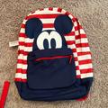 Disney Bags | Nwot Mickey Mouse Disney Store Backpack, Red White Blue | Color: Blue/Red | Size: Os