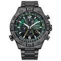 Citizen Men's Eco-Drive Promaster Navihawk A-T Chronograph Stainless Steel Bracelet Watch AT8227-56X, Black, Chronograph