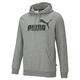 PUMA Men's Big Logo Hoodie Fl Sweat, Medium Gray Heather, 3XL UK